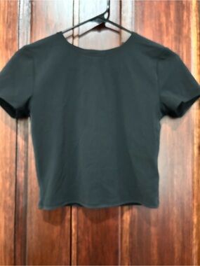 Athleta Grey:Black Women's Crewneck Tee